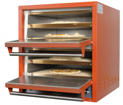ITALFORNI IT2+2/R TWIN DOOR PIZZA OVEN (4 COOKING DECKS)