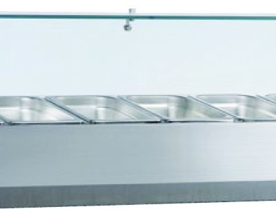 EP 1500 Refrigeration toppings unit with glass